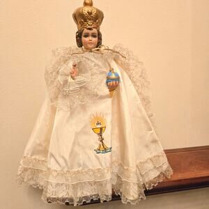 Vintage Infant Jesus of Prague Columbia Statuary Made in Italy 14" *read*